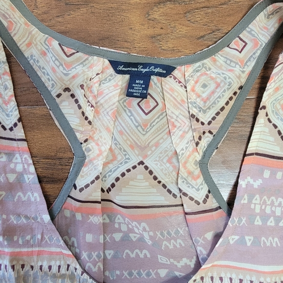 American Eagle Aztec Design Size Medium  Tank Top - Picture 3 of 7